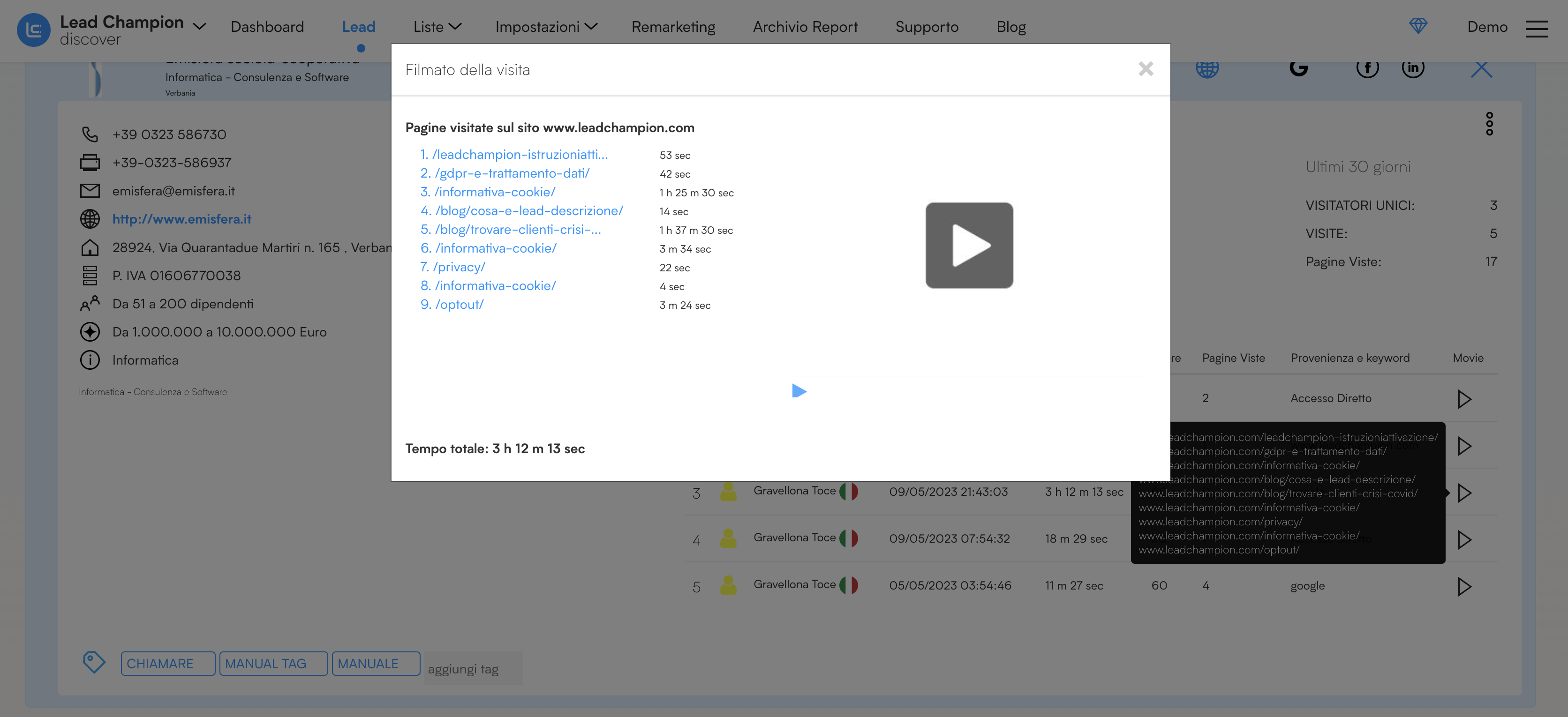 screenshot of Lead Champion